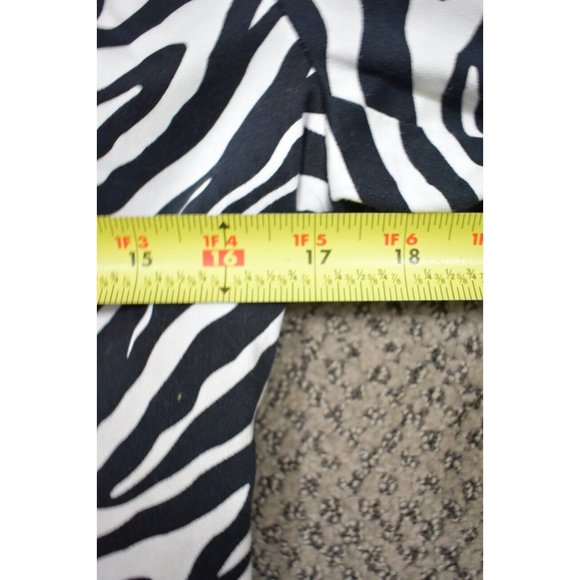 Vertigo Paris Womens Coat Jacket Trench XS Black White Zebra Animal Print Mid - Picture 8 of 11